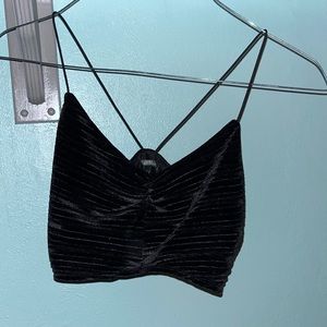 Black Crop top